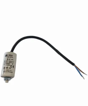 3uf Ducati Motor Run Capacitor 450v Twin Cable 416.10.03