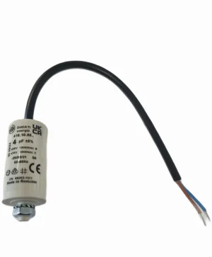 4uf Ducati Motor Run Capacitor 450v Twin Cable 416.10.06