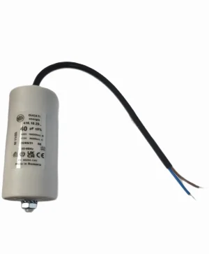 40uf Ducati Motor Run Capacitor 450v Twin Cable 416.10.29.14