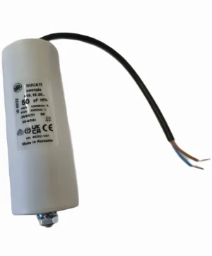 50uf Ducati Motor Run Capacitor 450v Twin Cable 416.10.30